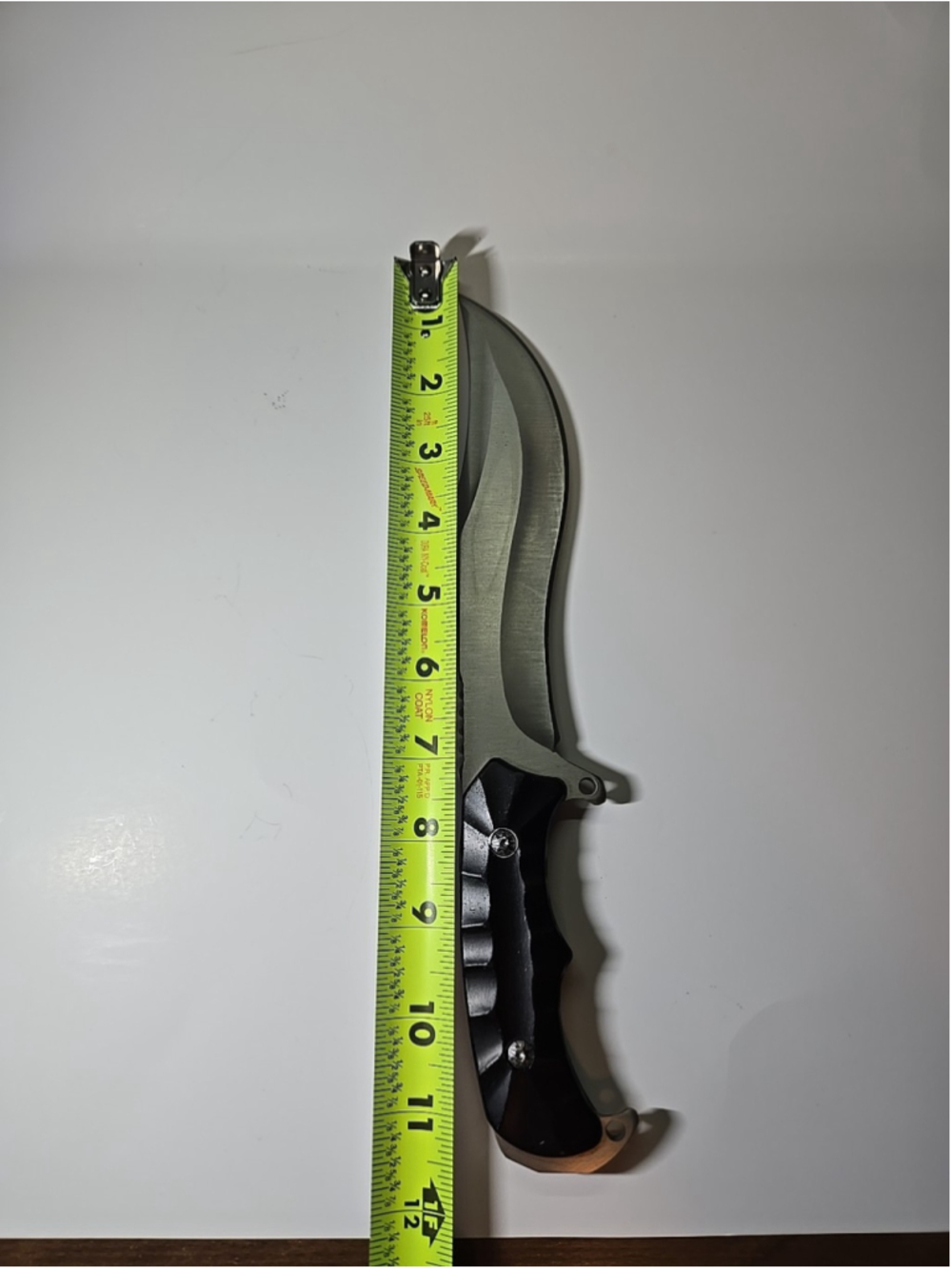 Custom 11.5" Fixed Blade Bowie Hunting Knife with Sheath - Picture 7 of 9